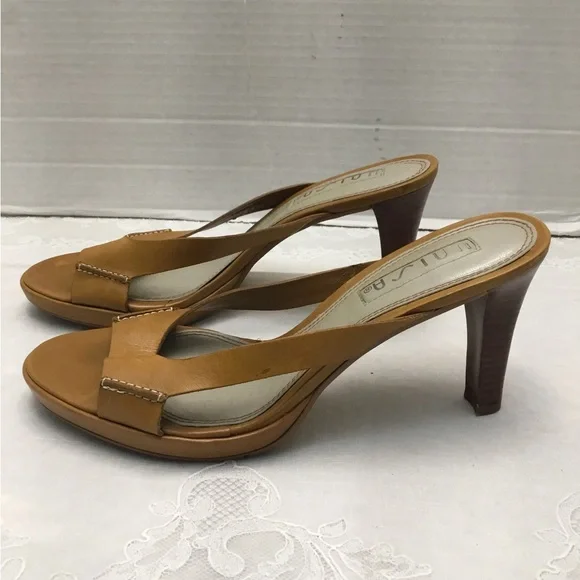 UNISA Camel Open-Toe Heels - Picture 9 of 13